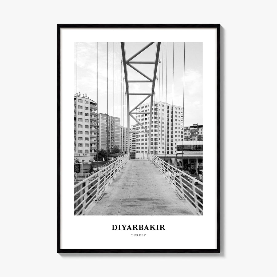 Diyarbakir Classic Poster, framed poster mockup
