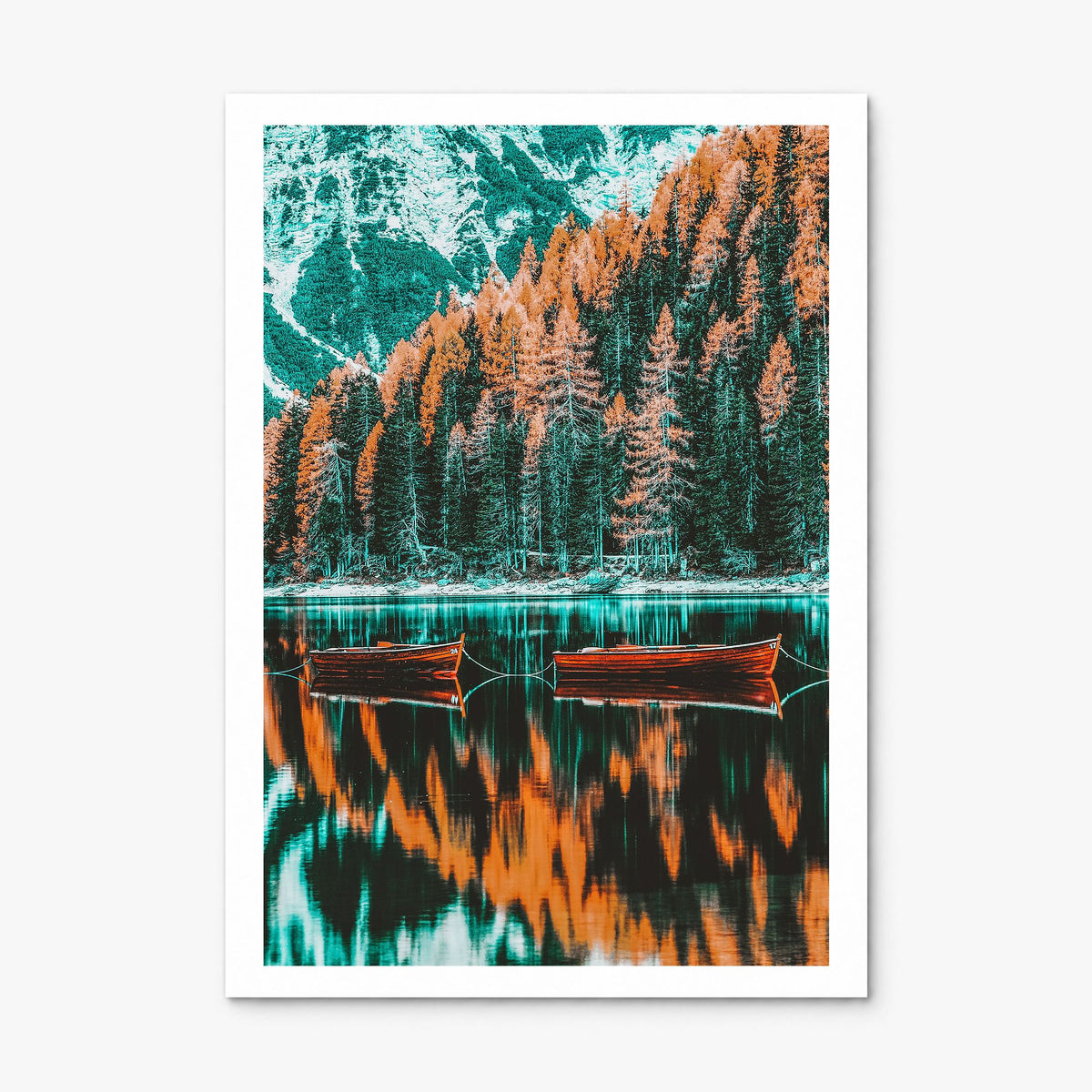 Dolomites Photo Poster, print only (unframed), white border
