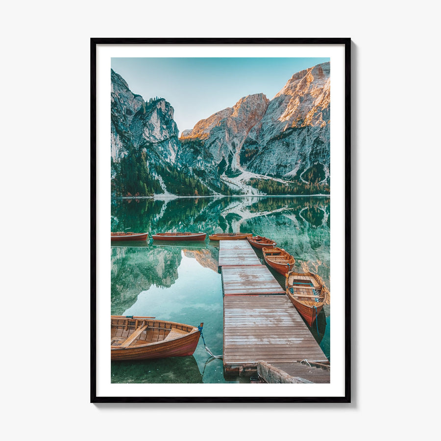 Dolomites Photo No 2 Poster, framed poster mockup, white border