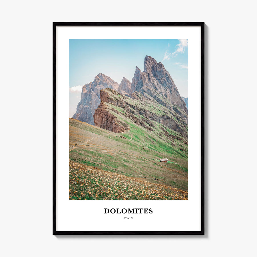 Dolomites Classic Poster, framed poster mockup