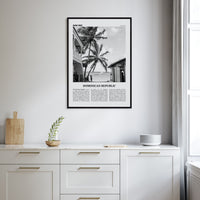 Dominican Republic No 1 Poster Nbourhood Travel B&W Poster