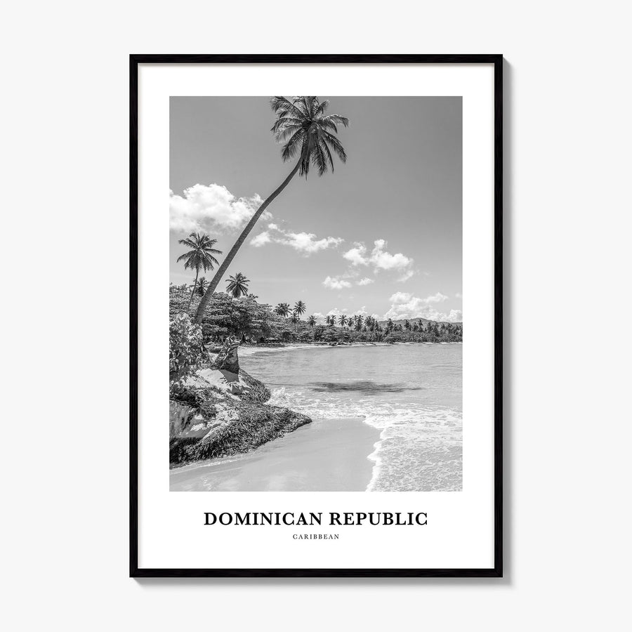 Dominican Republic Classic No 1 Poster, framed poster mockup