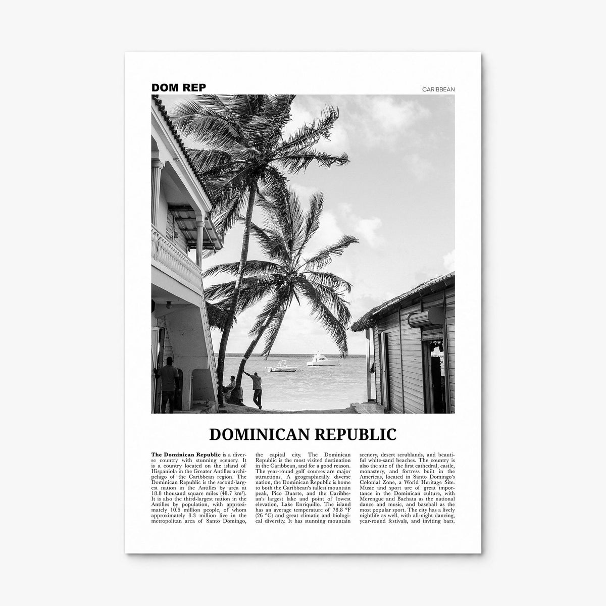 Dominican Republic Newspaper No 1 Poster, print only (unframed)