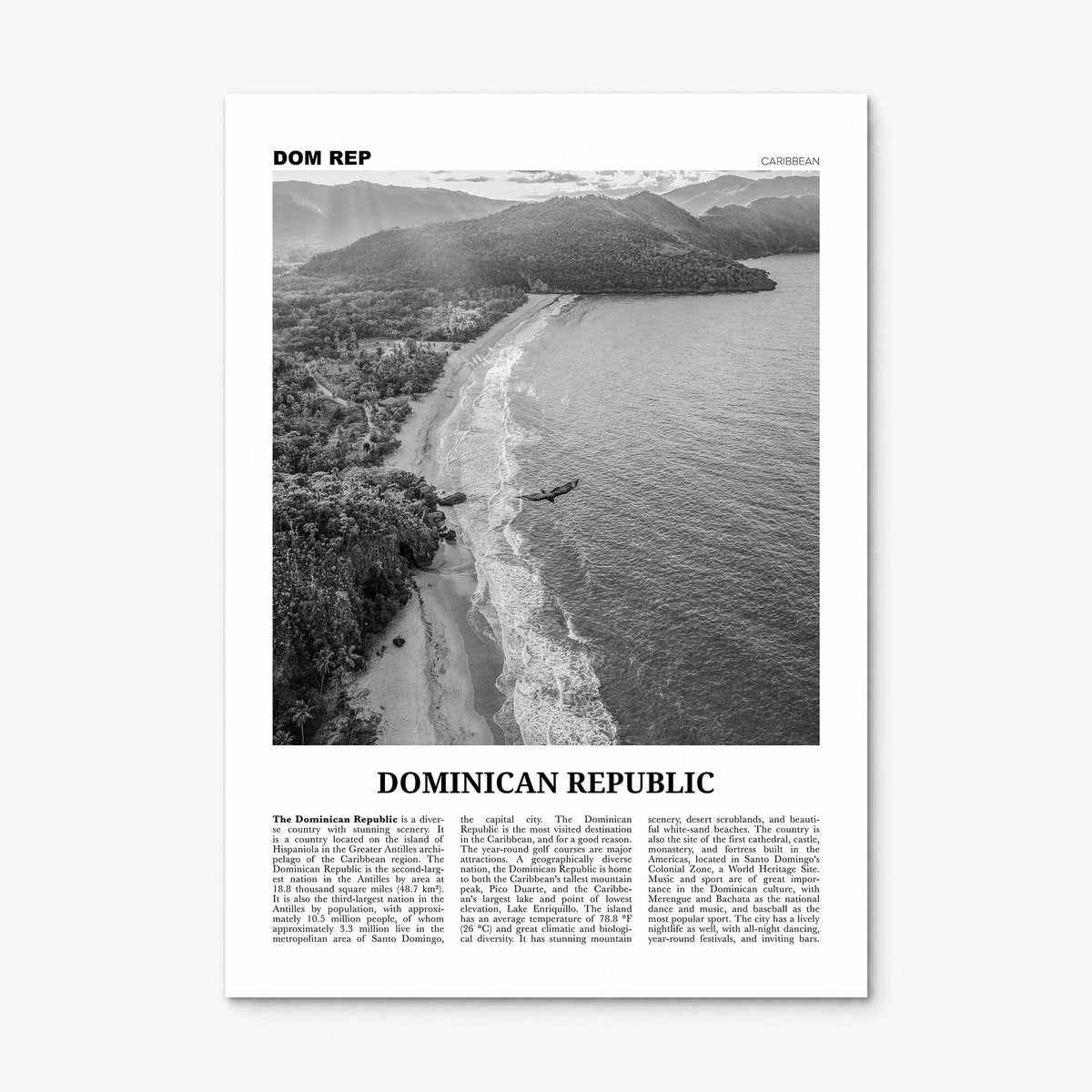Dominican Republic Newspaper No 3 Poster, print only (unframed)
