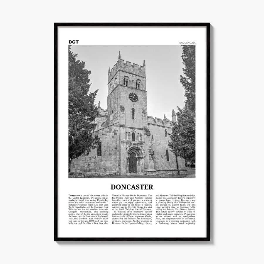 Doncaster Newspaper Poster, framed poster mockup