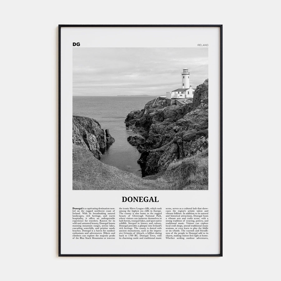 Donegal Poster None / 8x12 in Nbourhood Travel B&W Poster