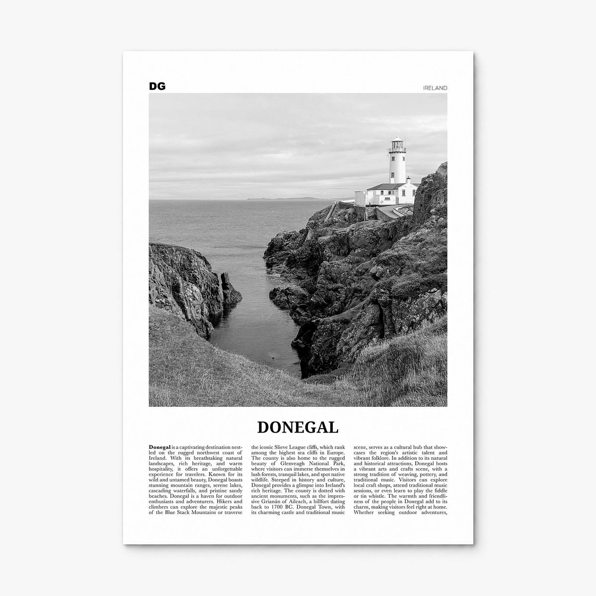 Donegal Newspaper Poster, print only (unframed)