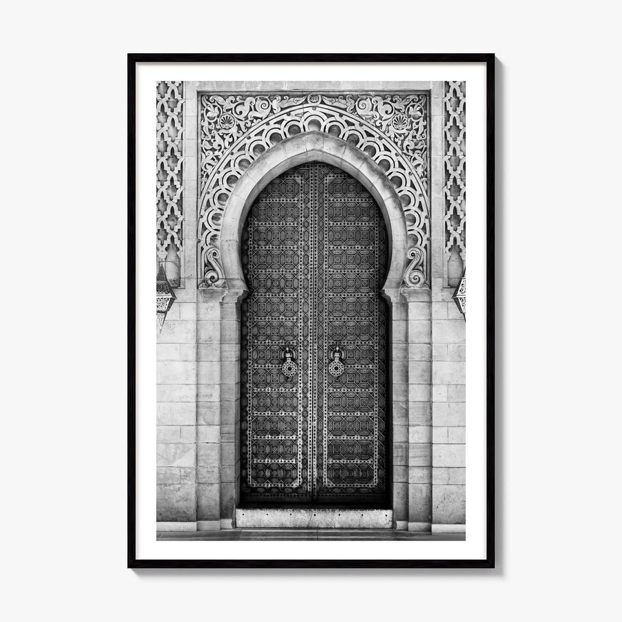Door Photo Poster, framed poster mockup, white border