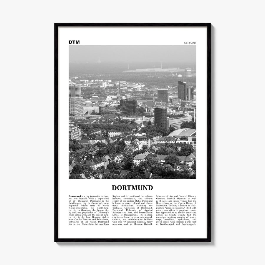 Dortmund Newspaper Poster, framed poster mockup