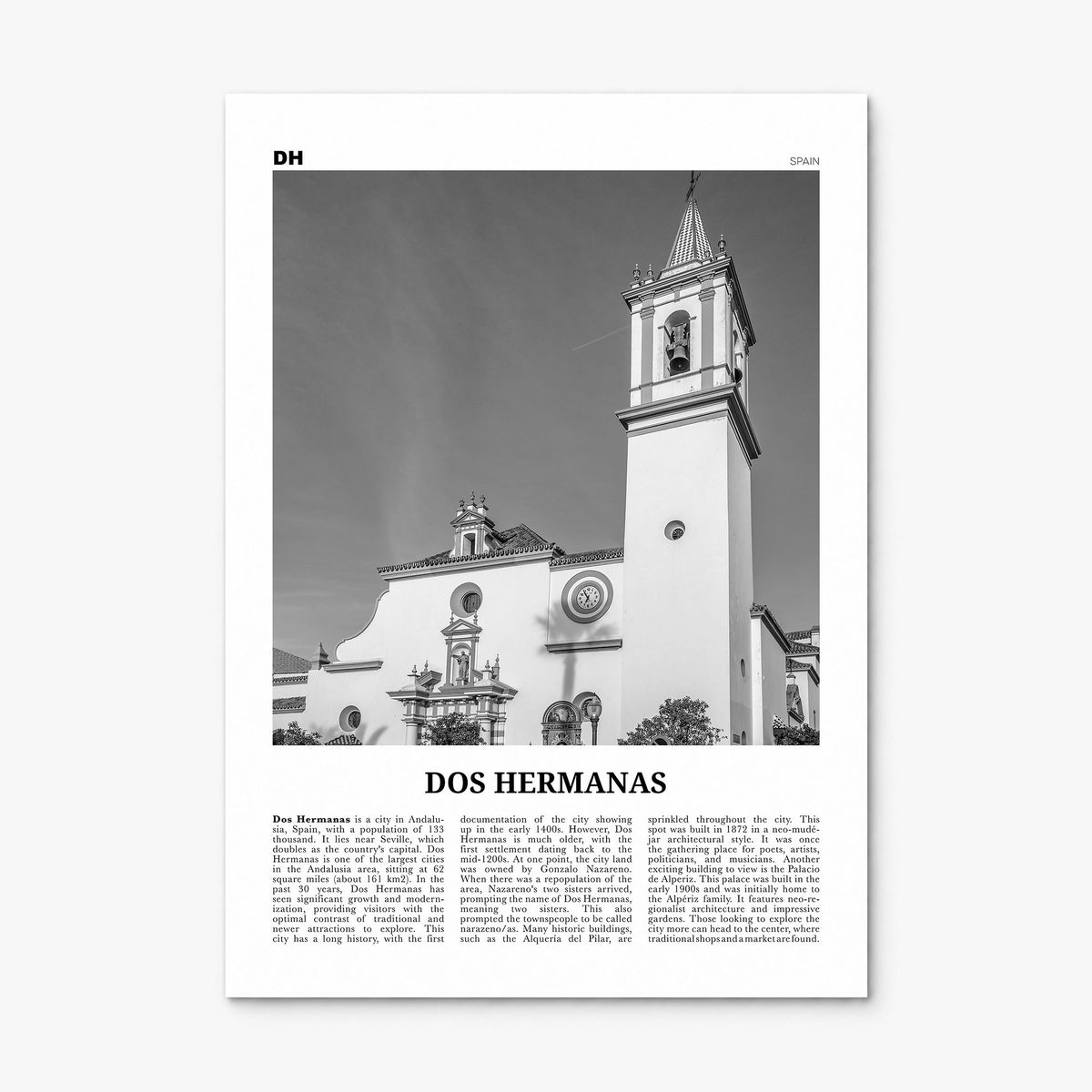 Dos Hermanas Newspaper Poster, print only (unframed)