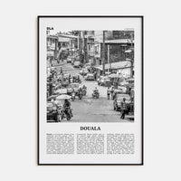 Douala Poster None / 8x12 in Nbourhood Travel B&W Poster