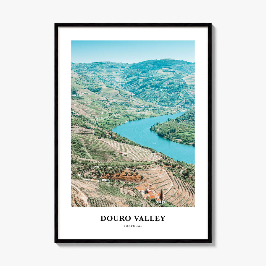 Douro Valley Classic Poster, framed poster mockup