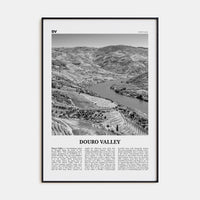 Douro Valley Poster None / 8x12 in Nbourhood Travel B&W Poster