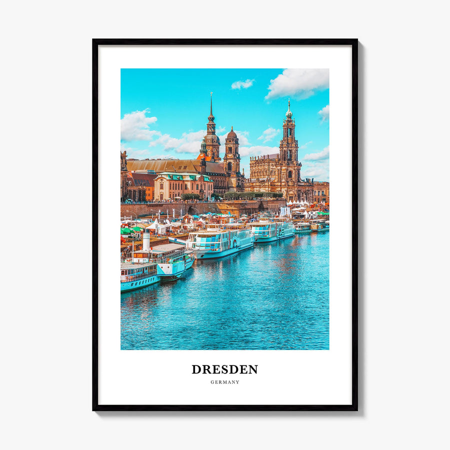 Dresden Classic Poster, framed poster mockup