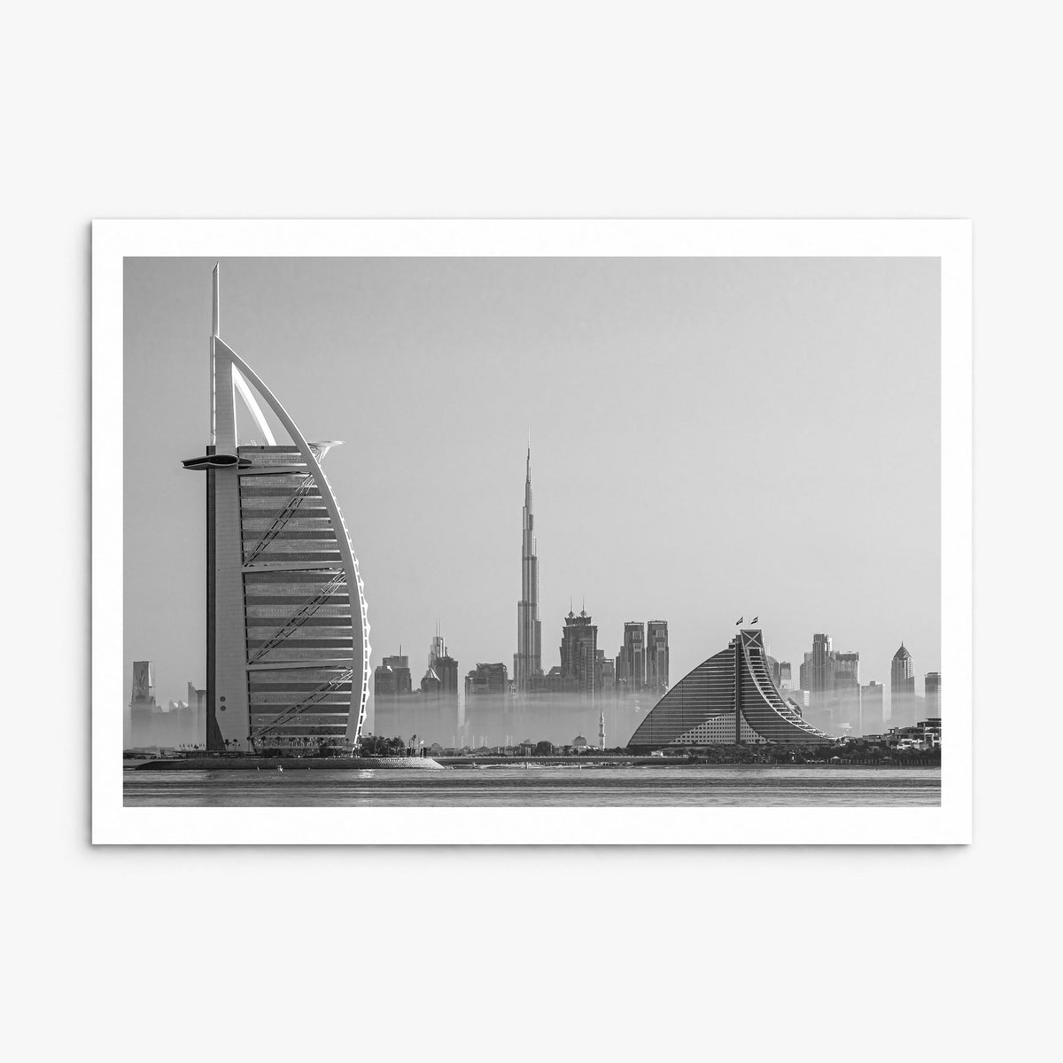 Dubai Photo Poster, print only (unframed), white border