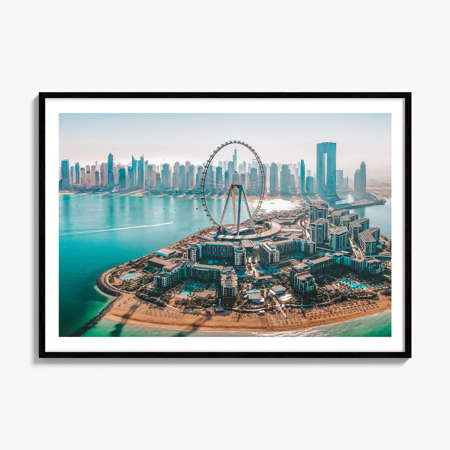 Dubai Photo Poster, framed poster mockup, white border