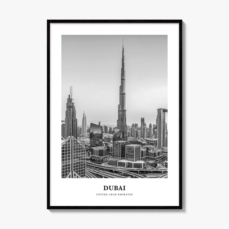 Dubai Classic No 3 Poster, framed poster mockup