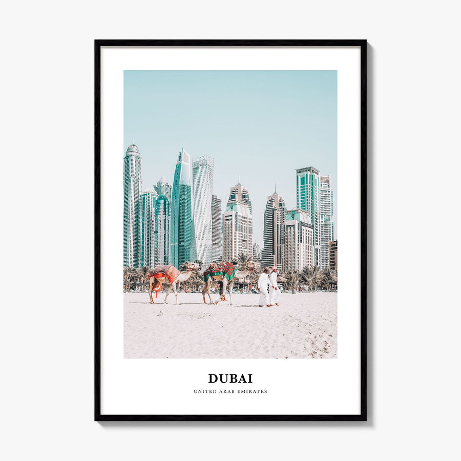 Dubai Classic Poster, framed poster mockup
