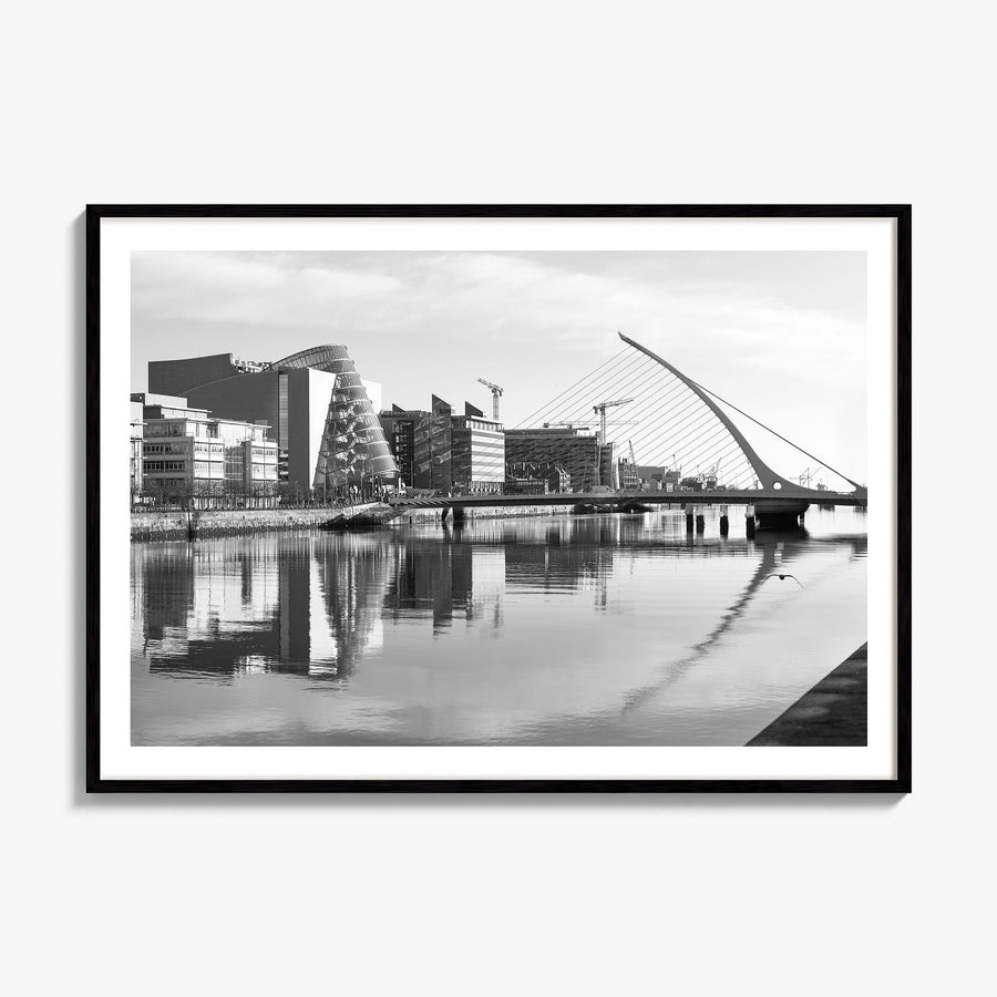 Dublin Photo Poster, framed poster mockup, white border