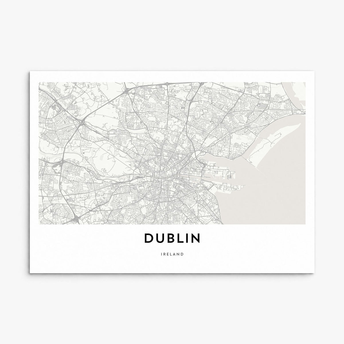 Dublin Map Poster, print only (unframed)