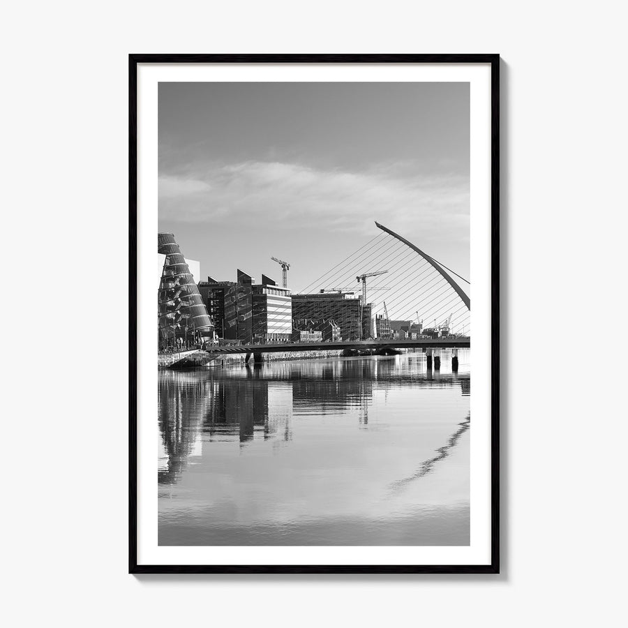 Dublin Photo No 1 Poster, framed poster mockup, white border