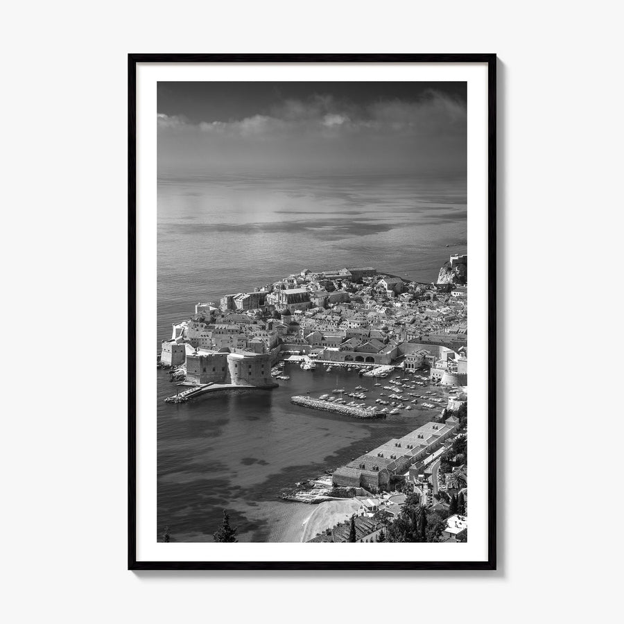 Dubrovnik Photo Poster, framed poster mockup, white border