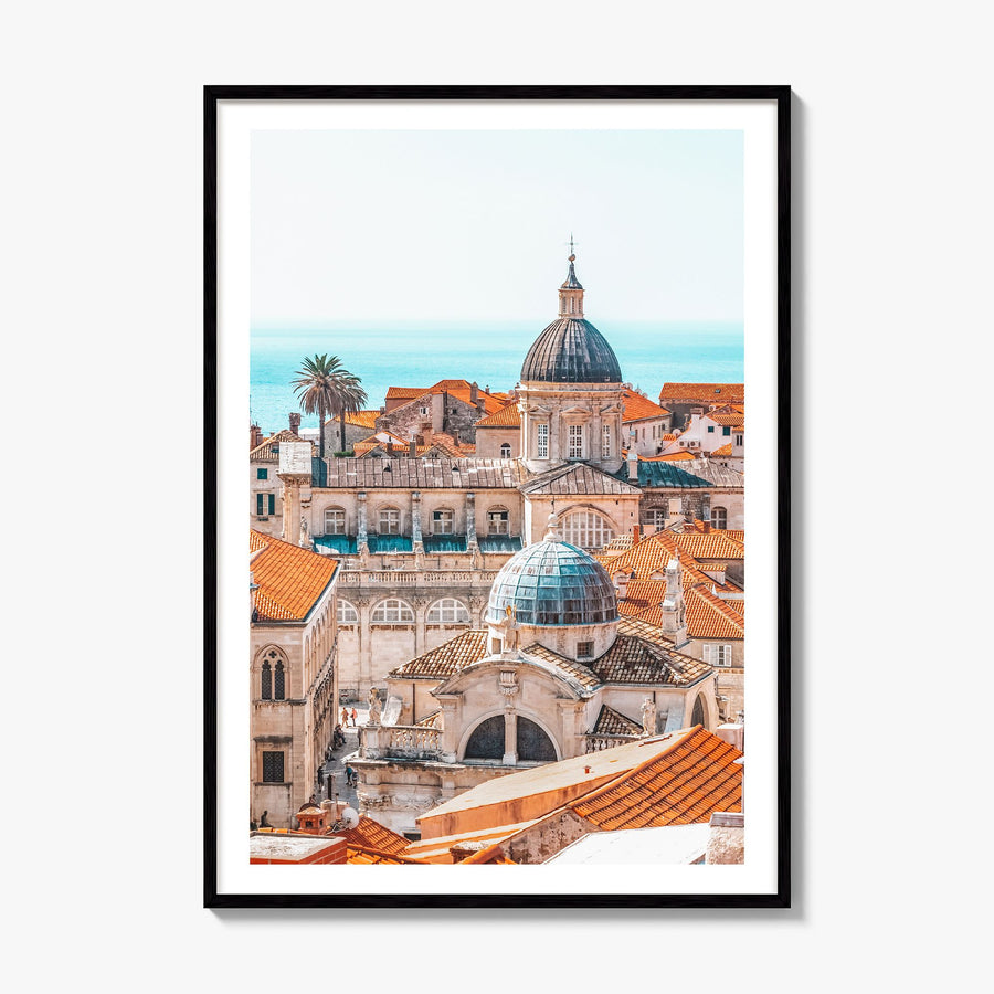 Dubrovnik Photo Poster, framed poster mockup, white border
