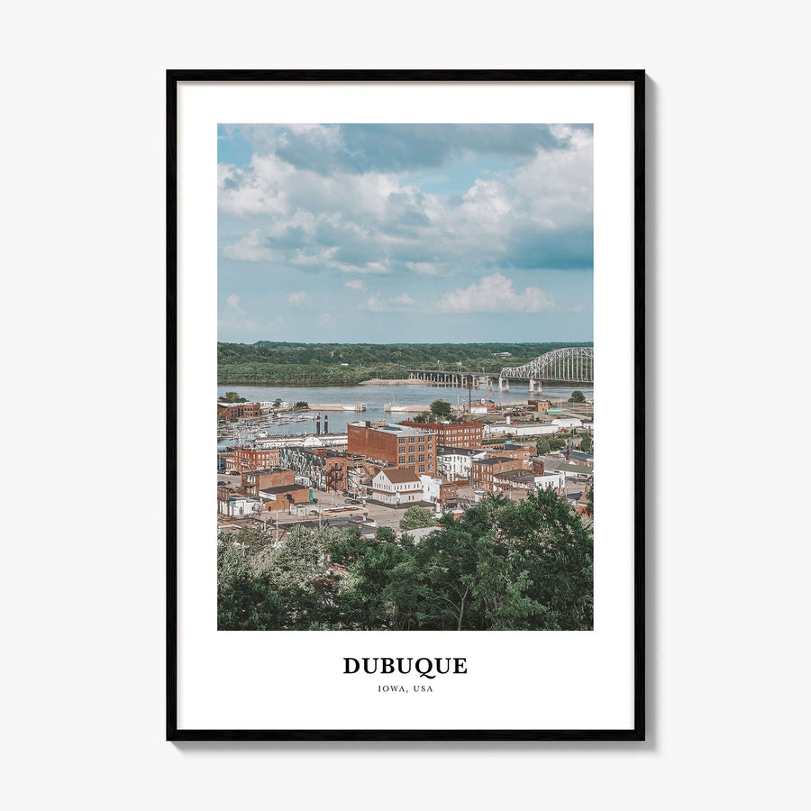 Dubuque Classic Poster, framed poster mockup