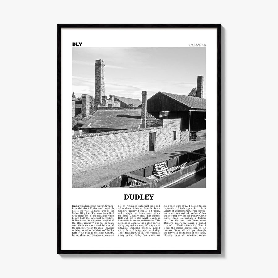 Dudley Newspaper Poster, framed poster mockup