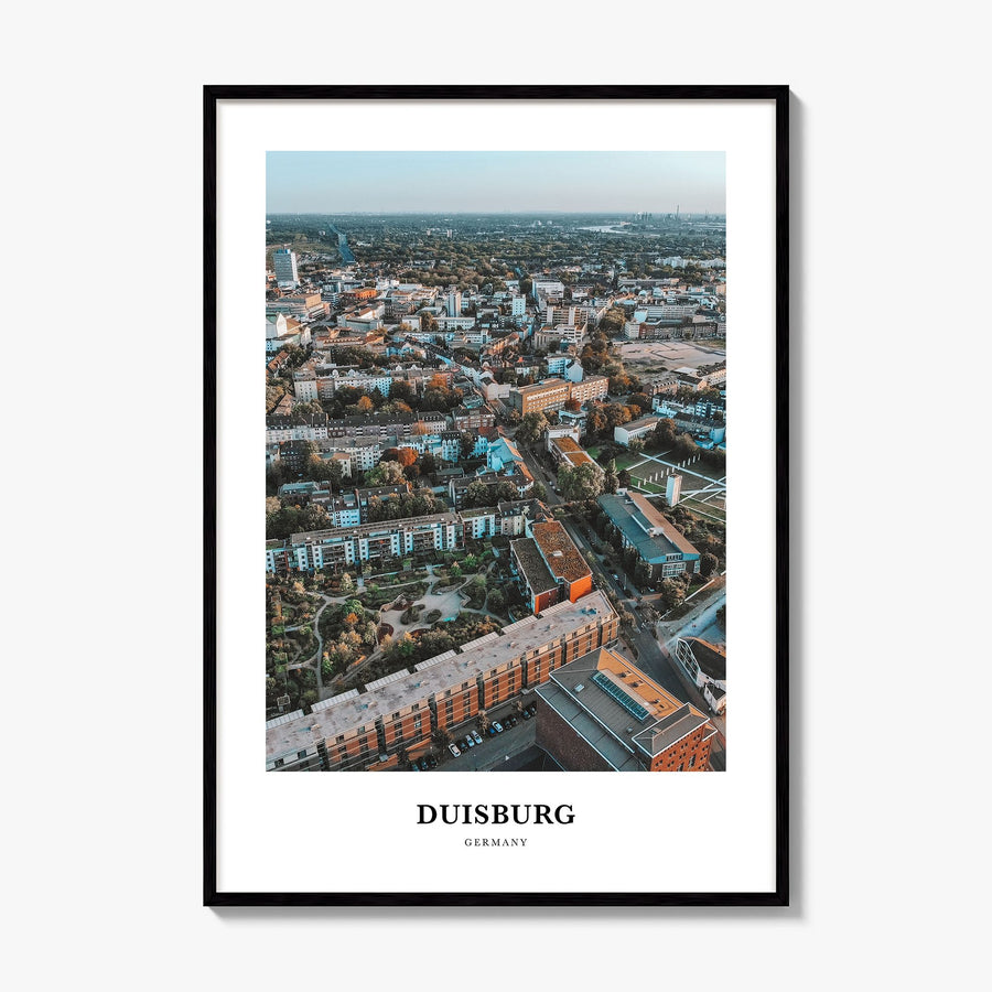 Duisburg Classic Poster, framed poster mockup
