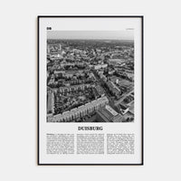 Duisburg Poster None / 8x12 in Nbourhood Travel B&W Poster