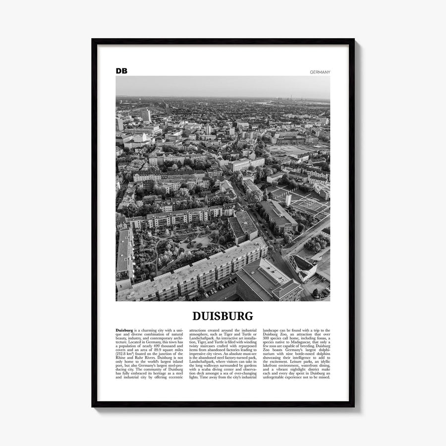 Duisburg Newspaper Poster, framed poster mockup