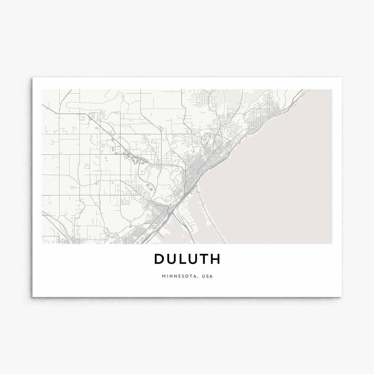 Duluth Map Poster, print only (unframed)