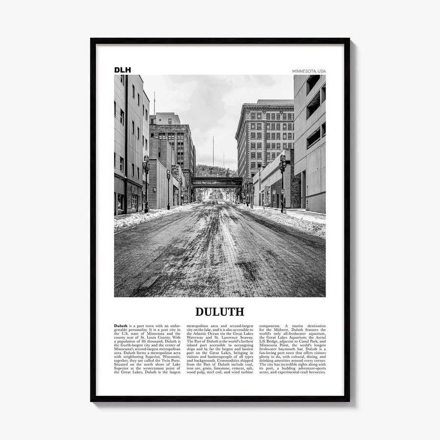 Duluth Newspaper Poster, framed poster mockup