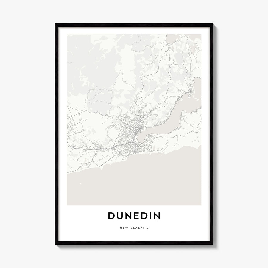 Dunedin Map Poster, framed poster mockup
