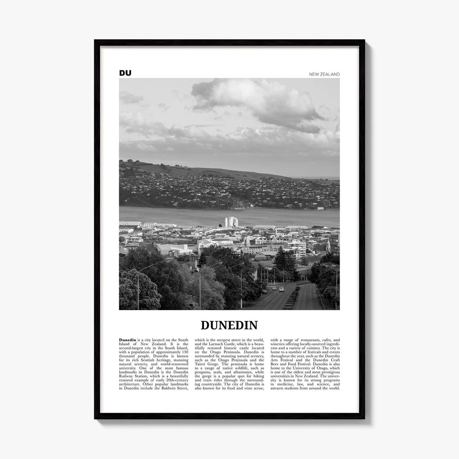 Dunedin Newspaper Poster, framed poster mockup