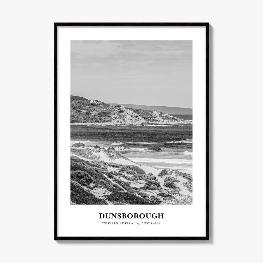 Dunsborough Classic Poster, framed poster mockup