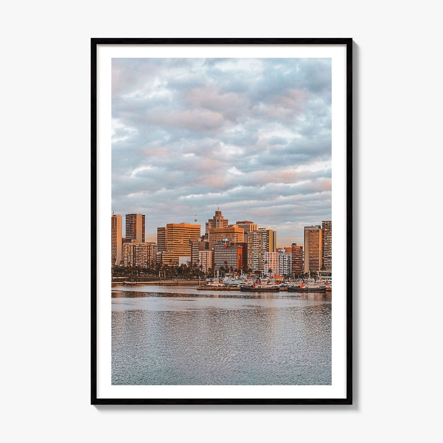 Durban Photo Poster, framed poster mockup, white border