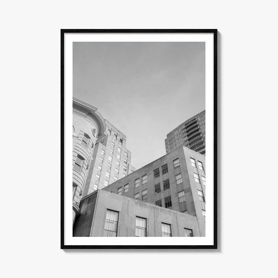 Durham, England black & white photo poster of United Kingdom – vertical wall art, unframed print shown in interior mockup