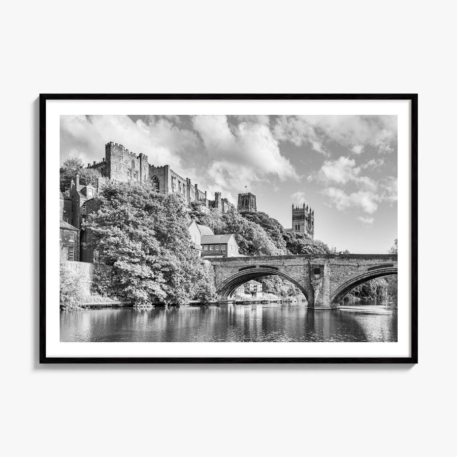 Durham, England Photo Poster, framed poster mockup, white border