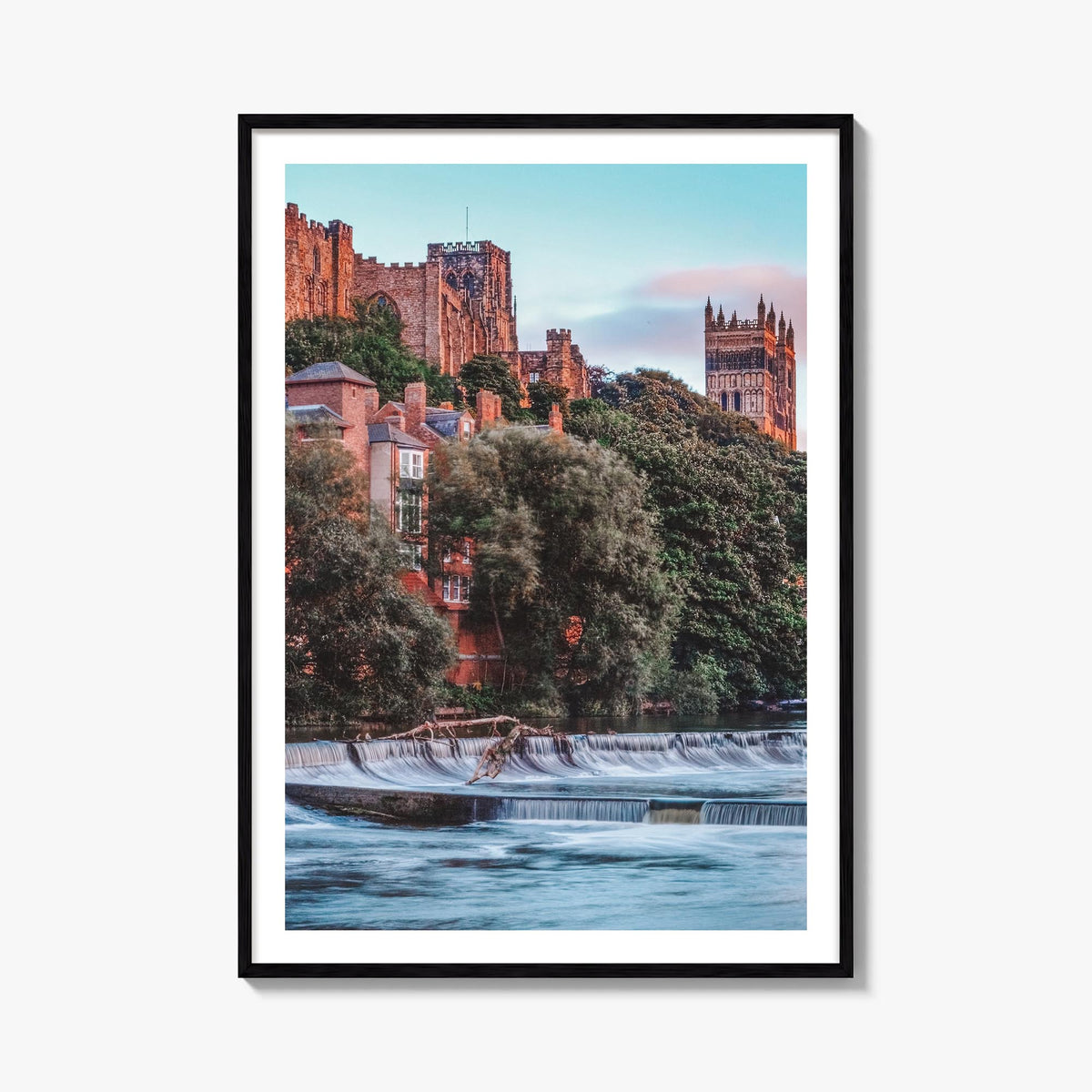 Durham, England no. 1 colorful photo poster of United Kingdom – vertical wall art, unframed print shown in interior mockup