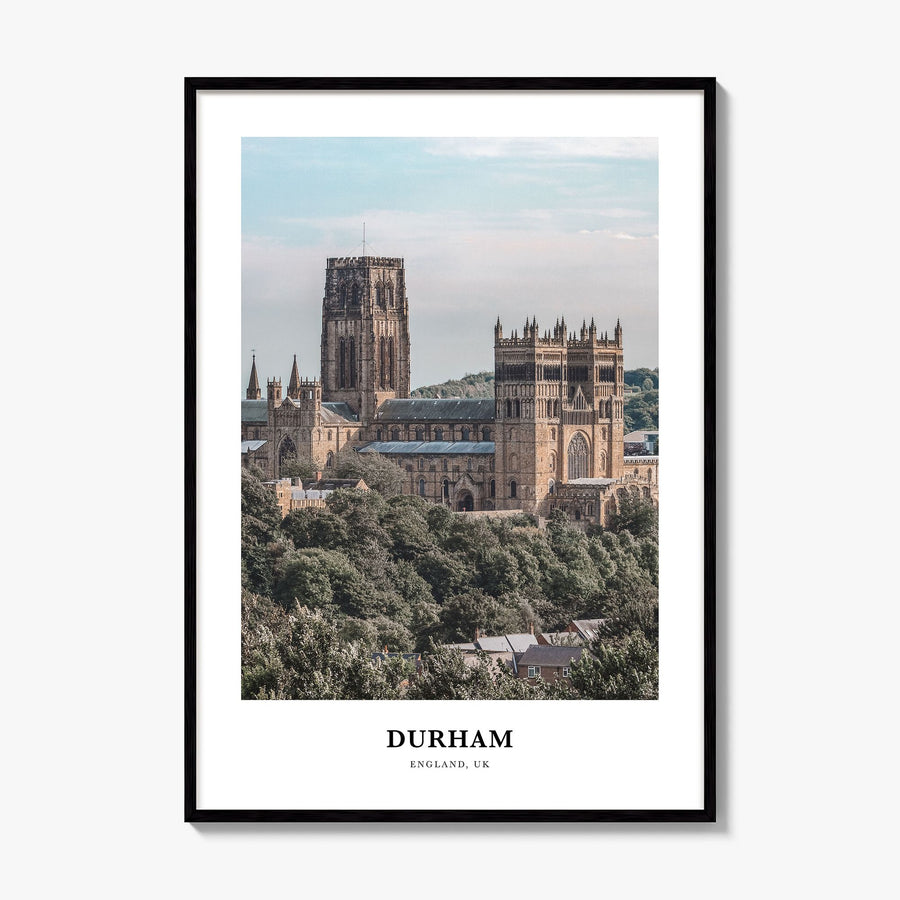 Durham, England Classic Poster, framed poster mockup