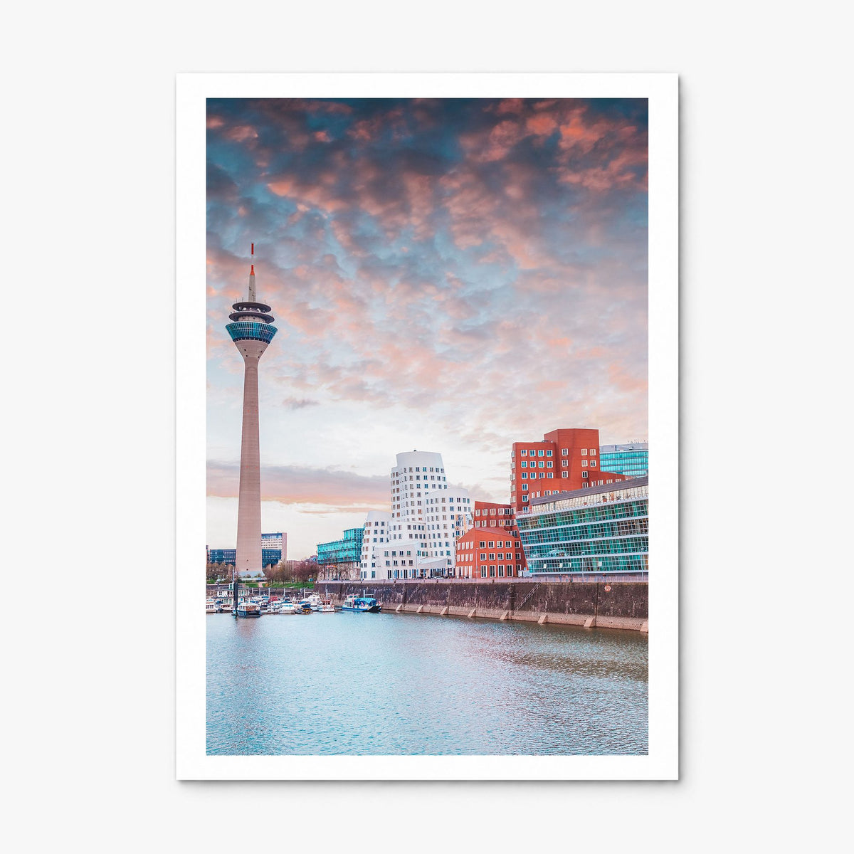 Düsseldorf Photo Poster, print only (unframed), white border
