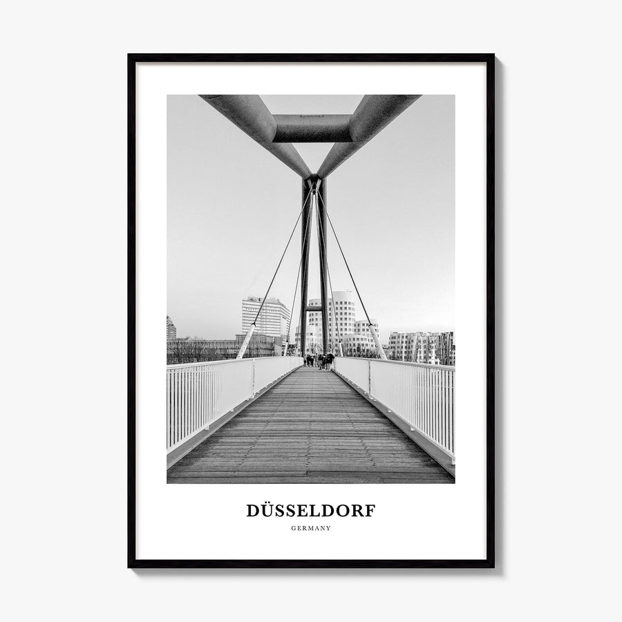 Düsseldorf Classic No 1 Poster, framed poster mockup