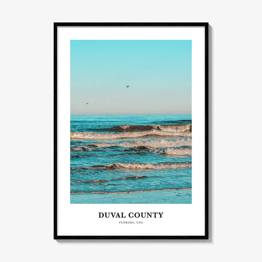 Duval County Classic Poster, framed poster mockup