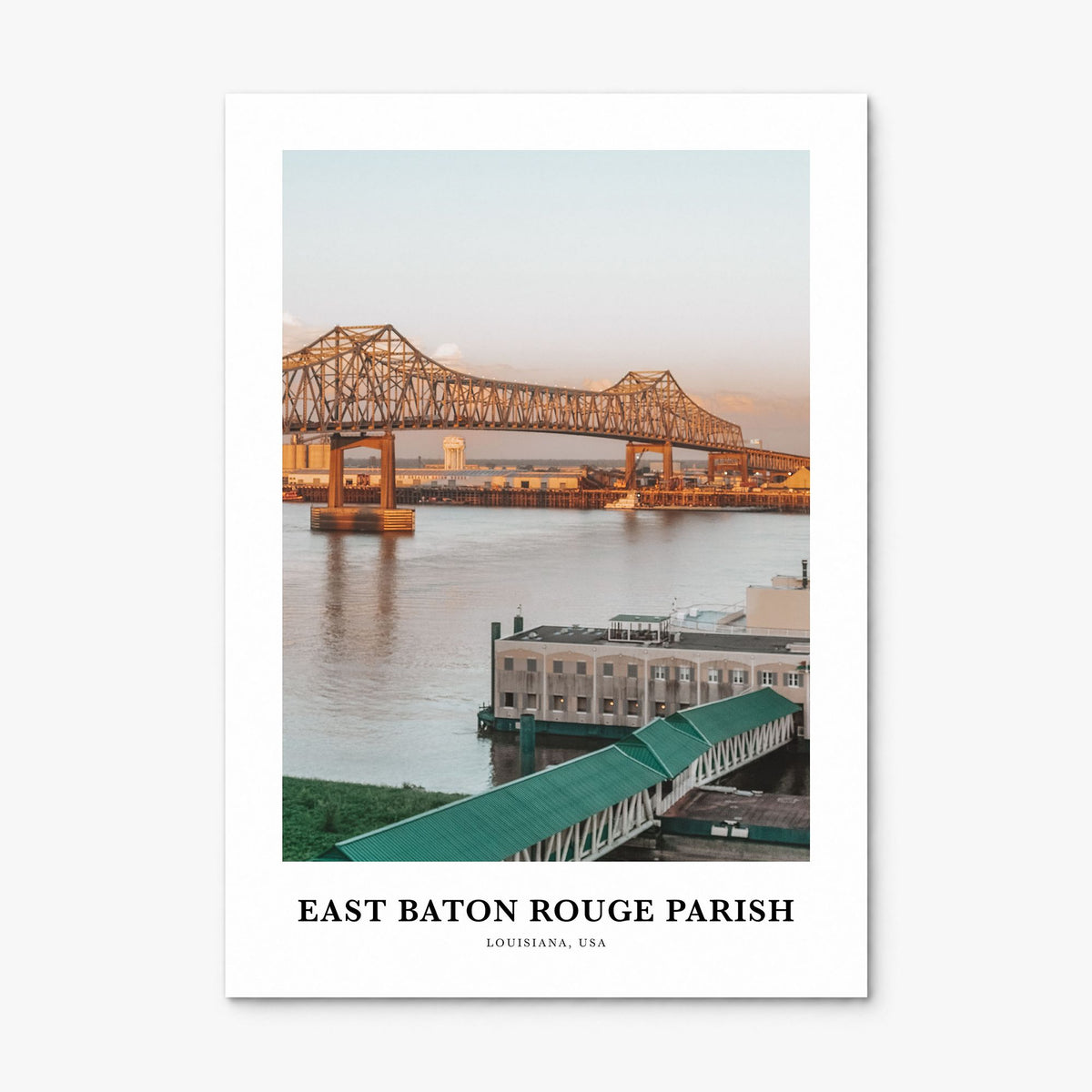 East Baton Rouge Parish Classic Poster, print only (unframed)