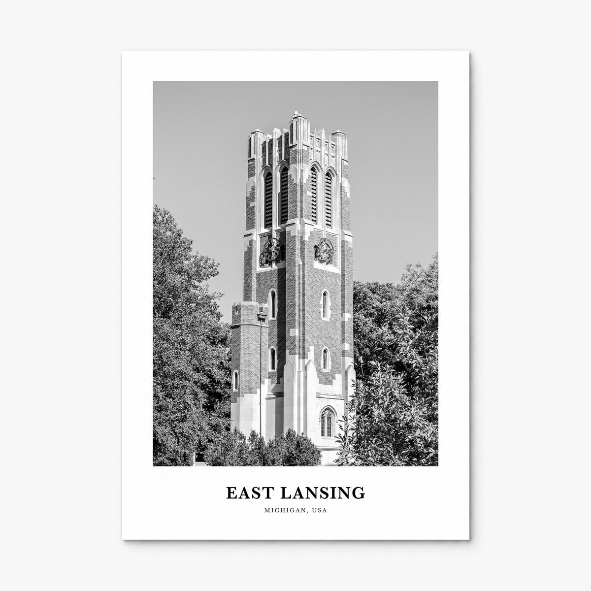 East Lansing Classic Poster, print only (unframed)