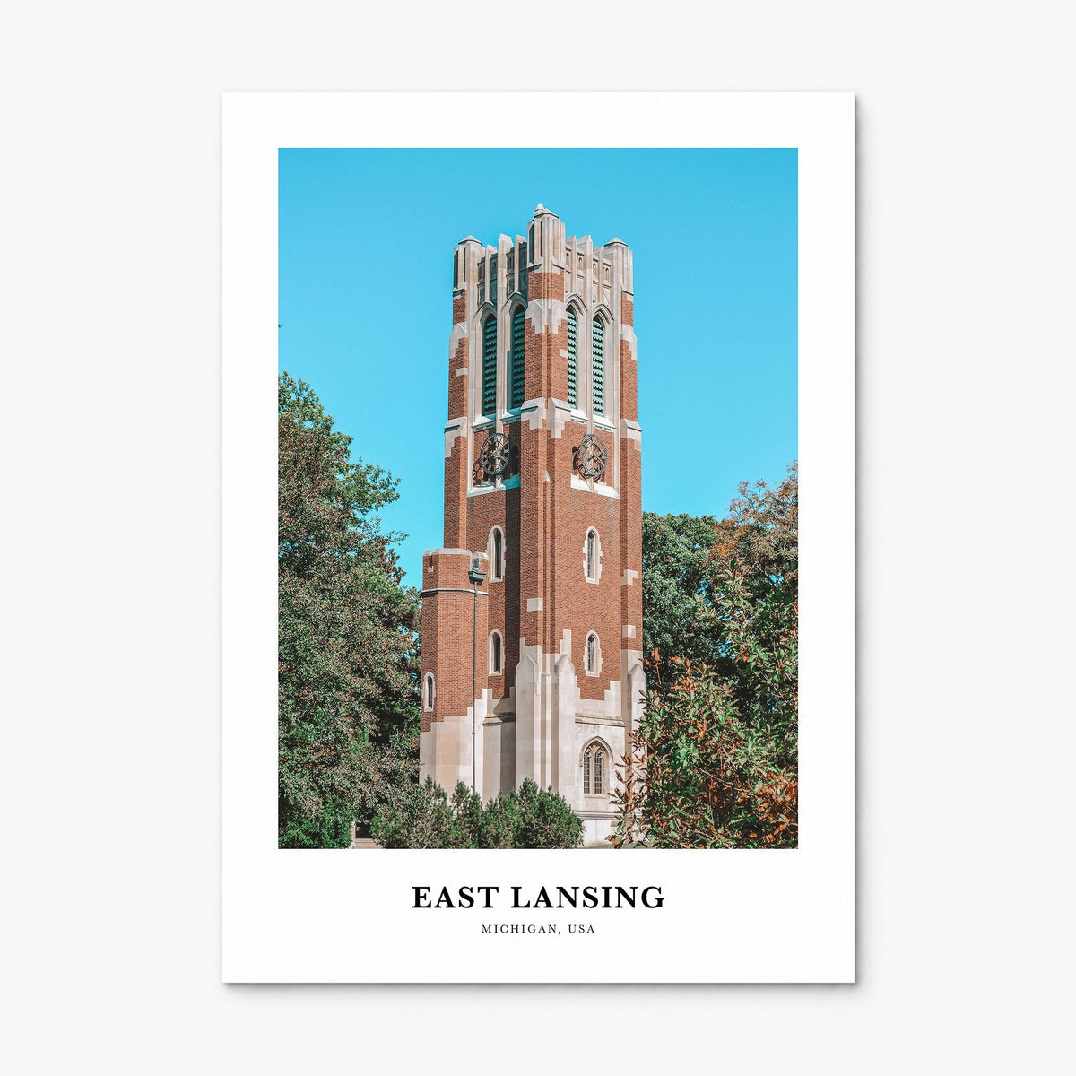 East Lansing Classic Poster, print only (unframed)