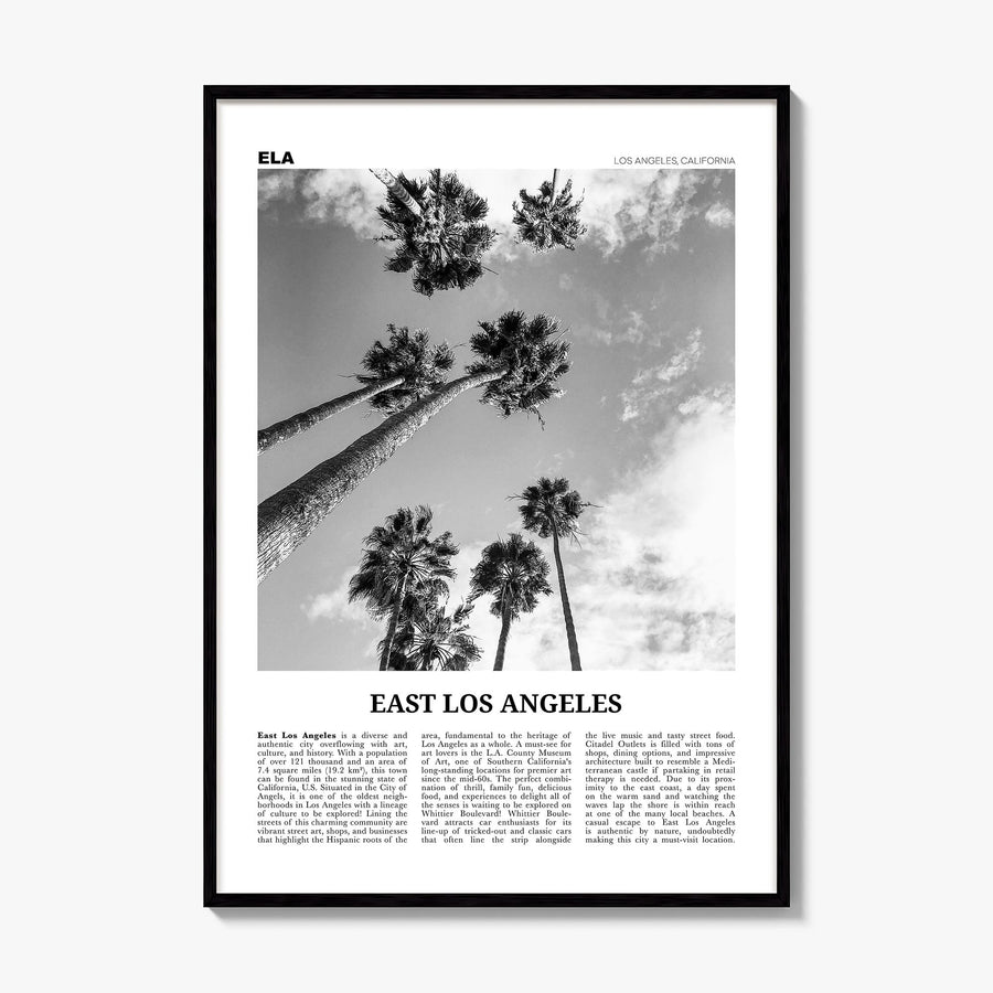 East Los Angeles Newspaper Poster, framed poster mockup