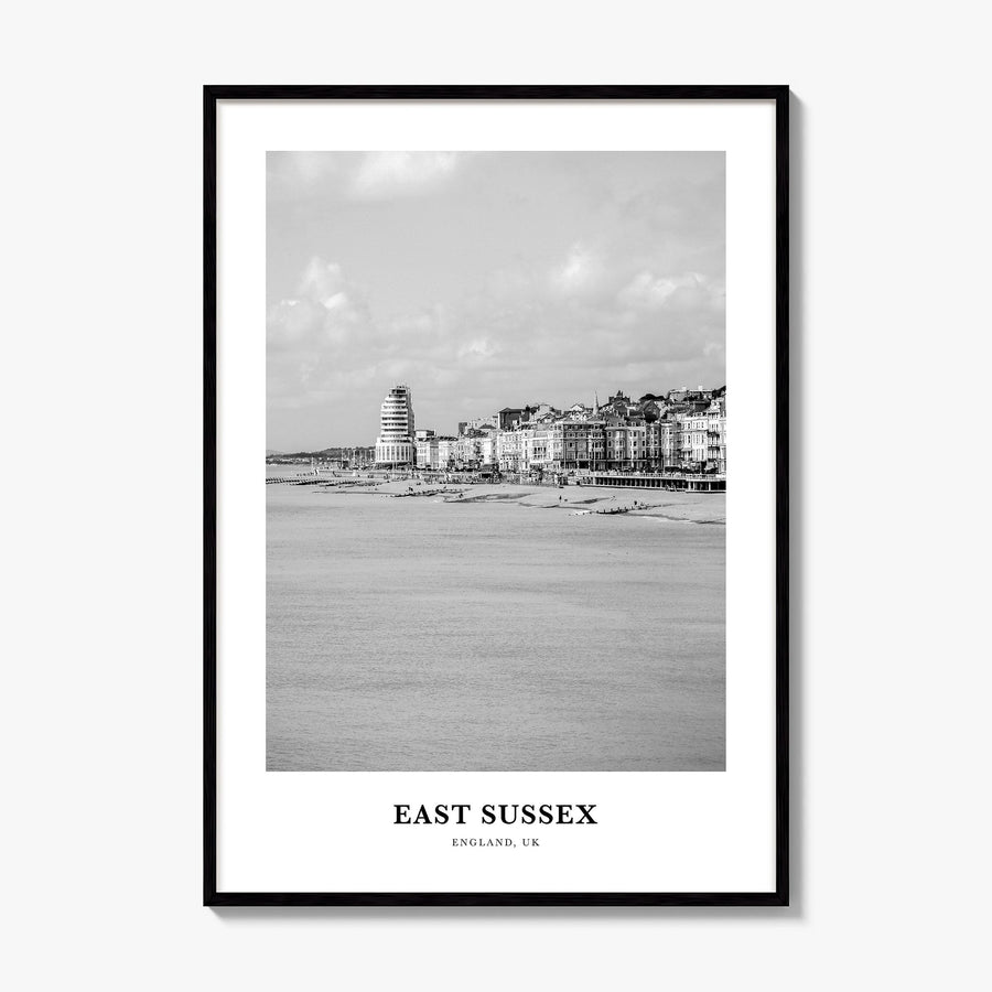 East Sussex Classic Poster, framed poster mockup